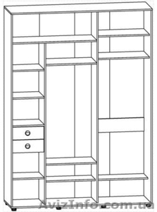 Шкаф купе,  Купе-12,  РТВ,  Шкаф-купе трёхдверный. #854843