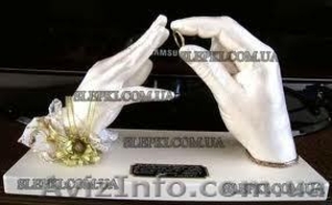 слепки рук молодоженов #856250