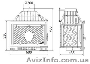Камин Kaw-Met W1 14 кВт #862945
