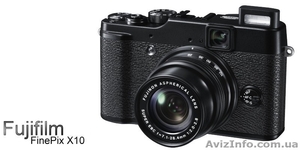 Продам Fujifilm FinePix X10 (Black) + фирменный кожанный чехол + бленда металлич #862586
