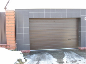 Ворота гаражные секционные в Киеве,  автоматические ворота для гаража #877825
