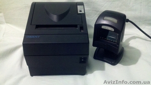 Принтер кассовых чеков, сканер штрих-кодов, денежный ящик #881480