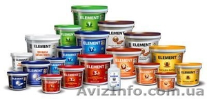 Окрас интерьера и фасада красками ТМ Element #880064