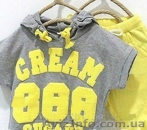 Детская одежда секонд кофточки,  штаны,  футболки,  шорты. Крем оптом #887415