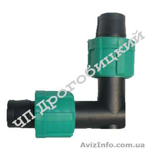 Соединитель уголок для ленты капельного полива (орошение) #881105