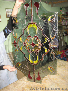 Витражи в дверях  по технике Тиффани,  компания Alkion #880511