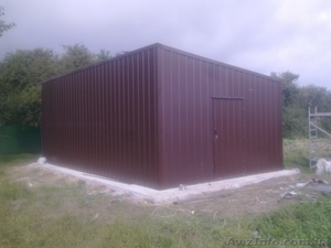 Гараж с оцинкованного профиля #881995