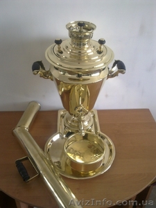 Самовар старинный на углях #886069