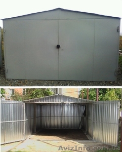 каркасный, сборно-разборной металлический гараж #807612
