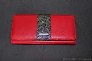 Красный кожаный кошелек Prensiti red #889623