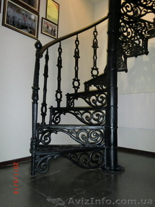 Металлические лестницы,  кованные,  винтовые,  перила. #885946
