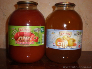 Продам сок Яблочный,  томатный #884249
