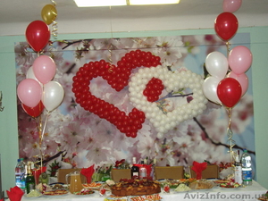 оформление свадеб воздушными и гелиевыми шарами #881286