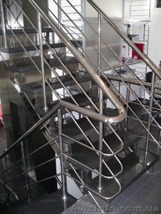 Лестницы и перила из нержавеющей стали в Днепропетровске #879344
