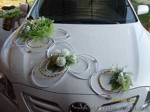 украшение свадебного кортежа машин #881268