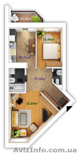 Продаю двухкомную квартиру в ЖК Петровский квартал #900827