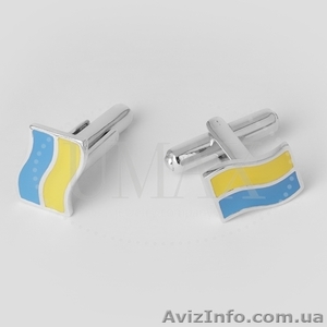 Продаю запонки с цирконием/эмалью. Серебро 925 пробы.  #903471