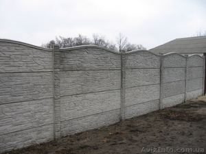 Еврозабор,  тротуарная плитка,  бордюры, кольца для колодцев и сливных ям #901675