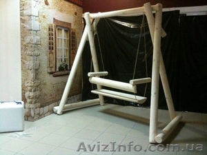 Качели деревянные #894609