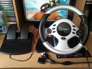 Продам игровой руль с педалями(4-в-1).Новый.400 грн.Торг.(096)3523113 .Ирина. #894097