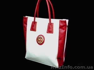 Сумка женская! Классическое сочетание бордового и белого  #901093