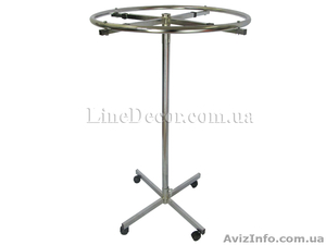 Продам торговельне обладнання,   стійку для одягу металеву круглу. #920184