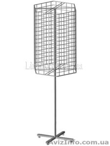Торговельне обладнання,  стійка  з сіткою. #920201