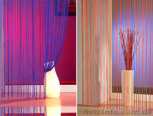 Нитяные шторы,  веревочные шторы,  шторы нити Кисея #920312