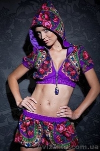 Болеро + шорты из платка в стиле Лурдес,  Матрешка #910800