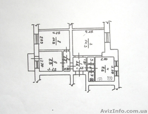 Продам 3к.кв,  ул.Сумская (район Сумского рынка),  4/5,  52/35/9,  комнаты раздельны #917868