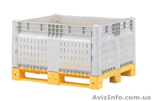 Пластиковый сборно-разборный,  перфорированный контейнер производство Израиль. #912335