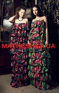 Платье ярусное из платка в стиле Лурдес,  Матрешка #913079