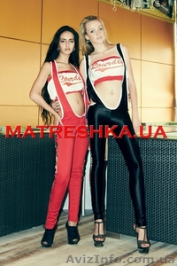 Комбинезон из бифлекса с платочными вставками  #913051