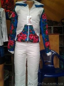 Костюм утепленный из плащевки + платок в стиле Лурдес,  Матрешка #913153