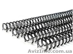 Металлическая пружина 6, 4 мм (Черный,  Серебристый) А4,  уп./100 шт. #913872