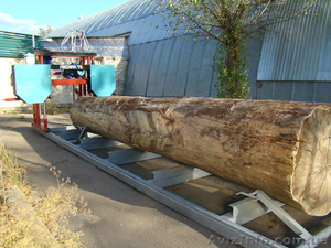 порезка кругляка пилорамой дуб сосна #913412