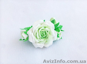 Заколка Мятные розы #908108