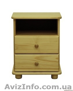 Тумба прикроватная,  дерево,  Тб- 105,  Скиф,  из массива хвойных пород деревьев. #916743