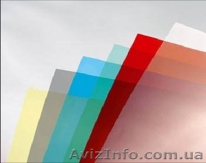 Обложка прозрачная цветная для переплета А4 200мк,  (уп/100 шт.)  #913880