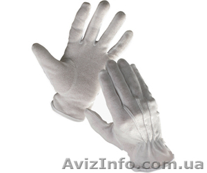 Перчатки официанта белые с вкраплением с манжетом и без от 7 грн #927251