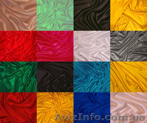 Оптовая продажа однотонного  атласного шелка. Акция! #931599