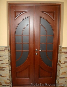 Дерев'яні двері з масиву дуба #865759