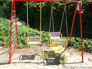 Качели уличные 5 в 1,  для троих детей #926798