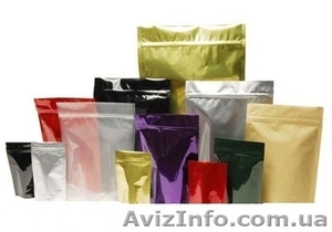 Дой-пак пакеты для сыпучих продуктов с zip-lock замком. #928009