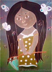 Картины на шелке. Батик #922237