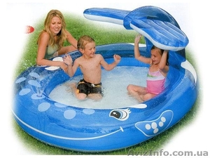Бассейн детский надувной с фонтаном Кит Intex 57435 #931007