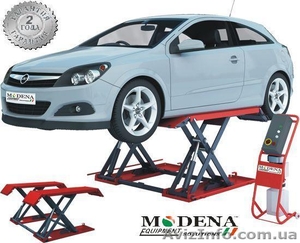 MO-600M Подъемник ножничный гидравлический передвижной г/п 3 т. Для шиномонтажа. #930589