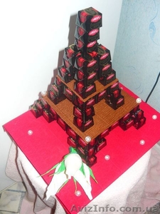 Эйфелева башня из конфет #928600