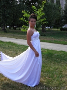 Шикарное свадебное платье из итальянского шелка! #935145