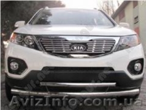 Защитная дуга по бамперу Kia Sorentо двойная #943938